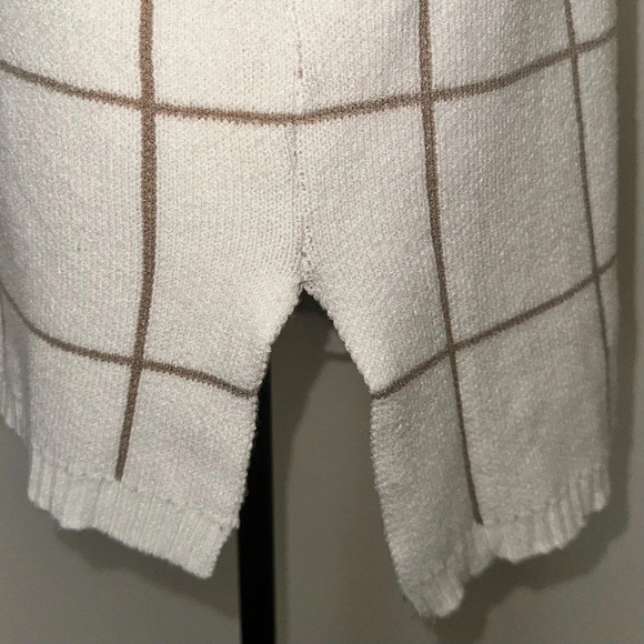 SHEIN Textured Turtleneck Top Windowpane Sweater - Size L - Picture 4 of 5